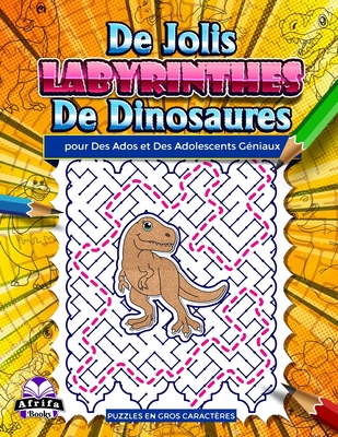 De jolis labyrinthes de dinosaures pour des ados et des adolescents géniaux: Des puzzles amusants et étonnants pour les personnes intelligentes, des j Cover Image