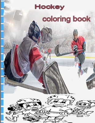 Hockey coloring book: Nhl National Hockey League Coloring Book: Great Gift Adult  Coloring Books For Women And Men (Paperback)