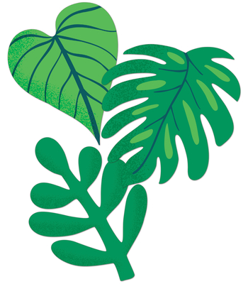 One World Tropical Leaves Cutouts Cover Image
