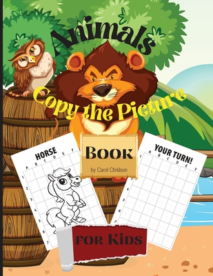Animals Copy the Picture Book for Kids: Fun How to Draw Animals book for  kids, 100 pages copy the picture  x 11 inches paperback (Paperback) |  Hooked
