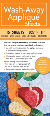 Wash-Away Applique Sheets By Beth Ferrier Cover Image