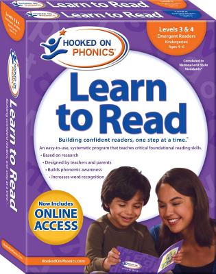Hooked on Phonics Learn to Read - Levels 3&4 Complete: Emergent Readers (Kindergarten | Ages 4-6) (Learn to Read Complete Sets #2) By Hooked on Phonics (Producer) Cover Image