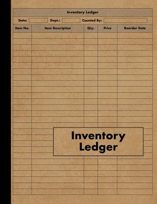 Inventory Ledger: Large Inventory Ledger Log Book - 120 Pages - Tracking Book For Business, Office, Shop and Personal Management By Red Tiger Press Cover Image