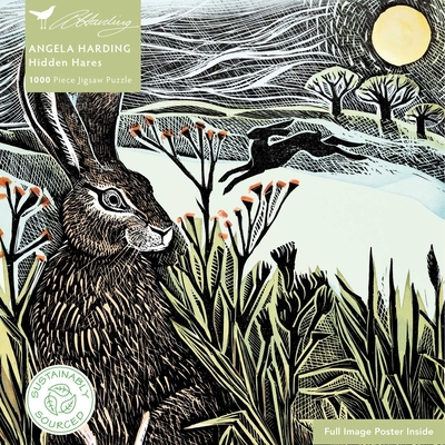 Adult Sustainable Jigsaw Puzzle Angela Harding: Hidden Hares: 1000-pieces. Ethical, Sustainable, Earth-friendly (1000-piece Sustainable Jigsaws)