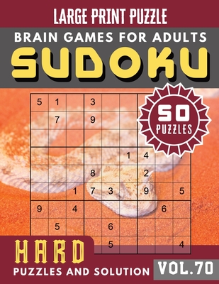 hard sudoku puzzles and solution suduko lover sudoku hard difficulty for senior mom dad large print sudoku brain games puzzles book large print large print paperback trident booksellers cafe