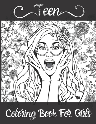 Teen Coloring Books For Girls: Fun Hair Styles, Great gift for