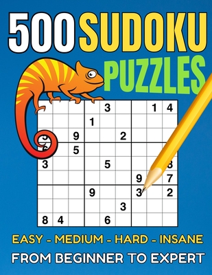 500 sudoku puzzles sudoku puzzle book for adults from beginner to expert 4 levels easy medium hard insane large print paperback politics and prose bookstore