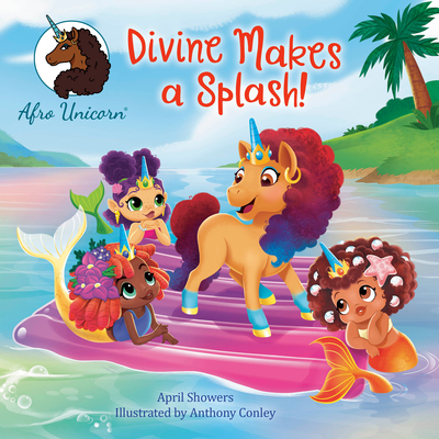 Divine Makes a Splash! (Afro Unicorn) Cover Image