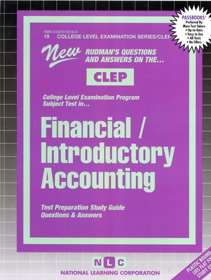 FINANCIAL ACCOUNTING: Passbooks Study Guide (College Level Examination Series (CLEP)) By National Learning Corporation Cover Image