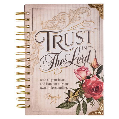 Christian Art Gifts Journal W/Scripture for Women Trust in the Lord Butterfly Proverbs 3:4 Bible Verse Burgundy 192 Ruled Pages, Large Hardcover Noteb