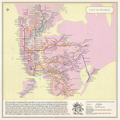 City of Women New York City Subway Wall Map (20 X 20 Inches) Cover Image
