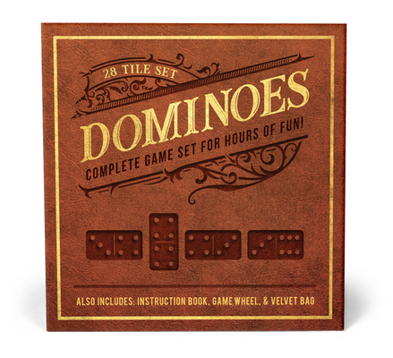 Dominoes: 28 Tile Set - Complete Game Set for Hours of Fun! Also Includes: Instruction Book, Game Wheel and Velvet Bag