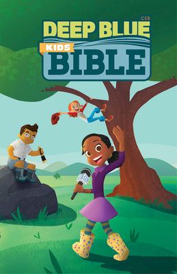 Ceb Deep Blue Kids Bible Wilderness Trail Paperback Cover Image