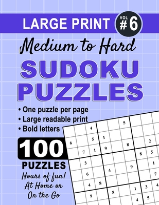 Large Print Sudoku Puzzles – Free Printable