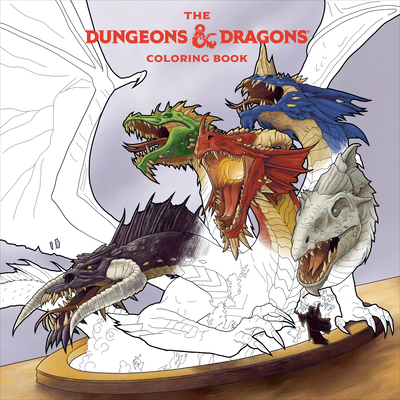 The Dungeons & Dragons Coloring Book: 80 Adventurous Line Drawings Cover Image