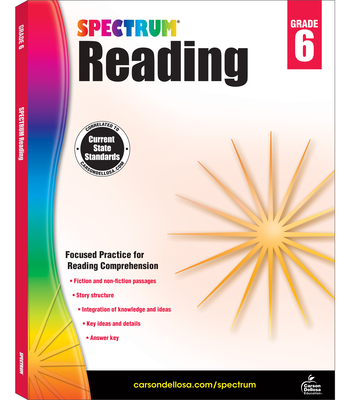 Spectrum Reading Workbook, Grade 6: Volume 25 Cover Image