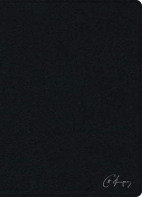 RVR 1960 Biblia de estudio Spurgeon, negro piel genuina con índice Cover Image