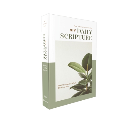 Niv, Daily Scripture, Paperback, White/Sage, Comfort Print: 365 Days to Read Through the Whole Bible in a Year Cover Image