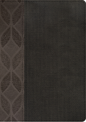 RVR 1960 Biblia Compacta Letra Grande, geométrico/twill gris símil piel Cover Image