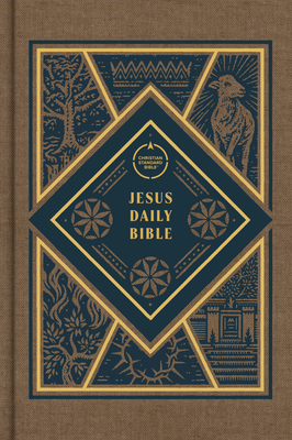 CSB Jesus Daily Bible, Brown Cloth Over Board: Guided Readings Showing Christ Throughout Scripture Cover Image