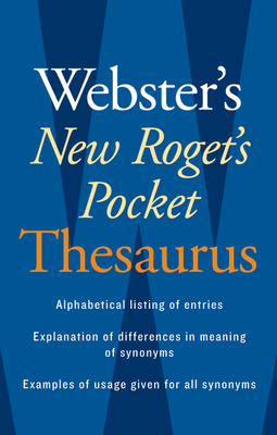 Webster's New Roget's Pocket Thesaurus By Editors of Webster's New World Coll Cover Image