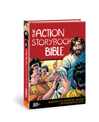 The Action Storybook Bible: An Interactive Adventure through God’s Redemptive Story (Action Bible Series) By Catherine DeVries, Sergio Cariello (Illustrator) Cover Image