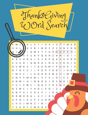 Thanksgiving Word Search: Thanksgiving Word Search Large Print for Kids ...