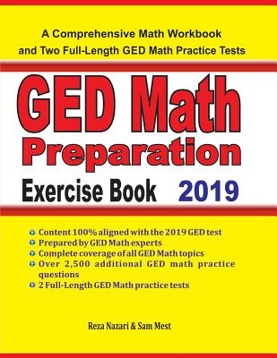 GED Math Preparation Exercise Book: A Comprehensive Math Workbook and Two Full-Length GED Math Practice Tests Cover Image