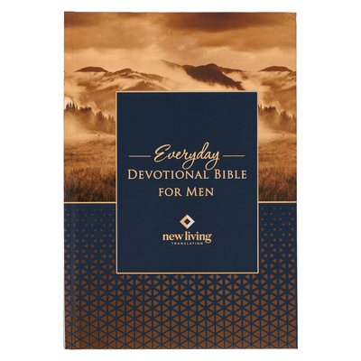 NLT Holy Bible Everyday Devotional Bible for Men New Living Translation Cover Image