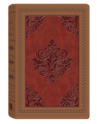 The KJV Study Bible (Antique Brown/Burgundy) (King James Bible) Cover Image