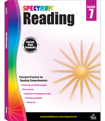 Spectrum Reading G.7 Workbook, Grade 7: Volume 105 Cover Image