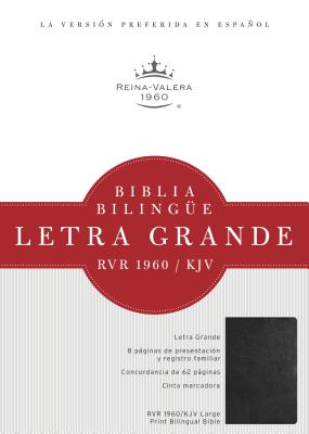 RVR 1960/KJV Biblia Bilingüe Letra Grande, negro imitación piel con índice By B&H Español Editorial Staff (Editor) Cover Image