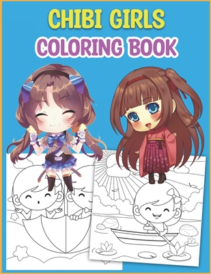 Anime Coloring Book for Teens: Beautiful Japanese Anime Girls Coloring  Pages for