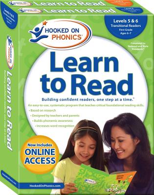 Hooked on Phonics Learn to Read - Levels 5&6 Complete: Transitional Readers (First Grade | Ages 6-7) (Learn to Read Complete Sets #3) By Hooked on Phonics (Producer) Cover Image