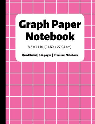 Graph Paper Notebook: 300 Pages, 4x4 Quad Ruled, Grid Paper Composition  (Large, 8.5x11 in.) (Paperback)