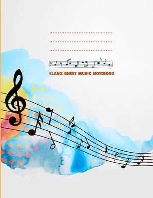 Blank sheet music notebook Cover Image