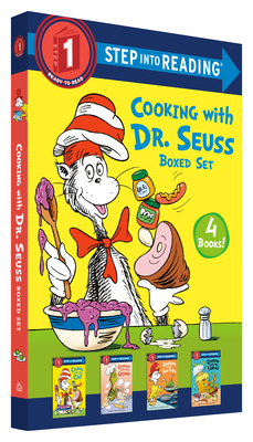 Cooking with Dr. Seuss Step into Reading Box Set: Cooking with the Cat; Cooking with the Grinch; Cooking with Sam-I-Am; Cooking with the Lorax By Various Cover Image