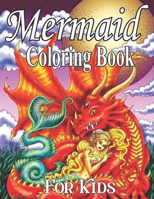 Mermaid Coloring Book For Kids: For Kids Ages 4-8 US Edition Mermaid Coloring Books Cover Image