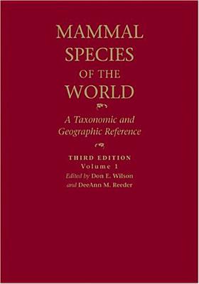 Mammal Species of the World: A Taxonomic and Geographic Reference 2-Vol. Set Cover Image