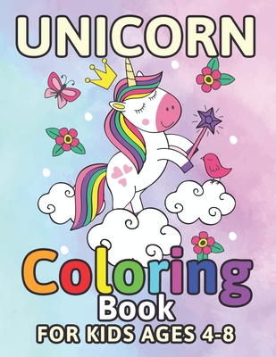 Unicorn Coloring Book For Kids Ages 4-8 (US Edition) (Paperback)