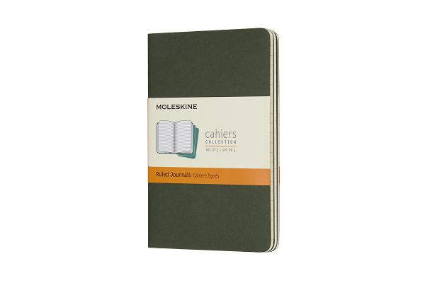 Moleskine Cahier Journal, Pocket, Ruled, Myrtle Green (3.5 x 5.5) (Diary)