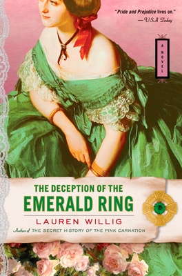 Cover for The Deception of the Emerald Ring (Pink Carnation #3)