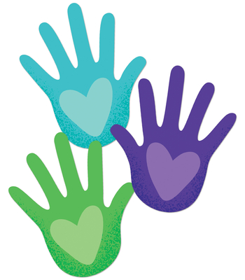 One World Hands with Hearts Cutouts Cover Image