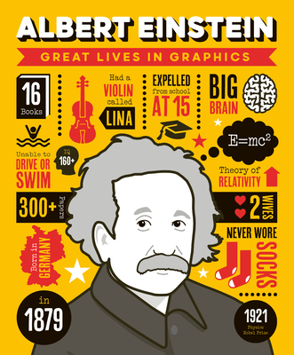 Great Lives in Graphics: Albert Einstein By Button Books Cover Image