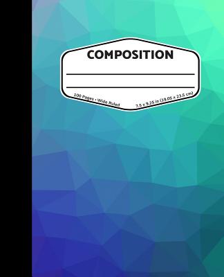 Composition: Gradient Texture - Wide Ruled Composition Notebook