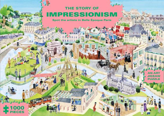 The Story of Impressionism (1000-Piece Art History Jigsaw Puzzle): Spot the Artists in Belle Époque Paris By Marcel George (Illustrator) Cover Image
