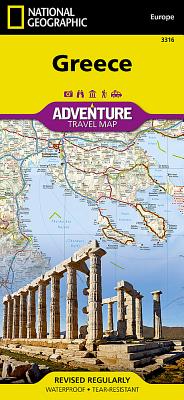 Greece Map (National Geographic Adventure Map #3316) By National Geographic Maps - Adventure Cover Image