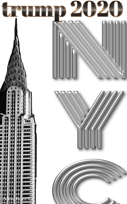 Trump-2020 Chrysler Building NYC Sir Michael Huhn designer writing Drawing Journal. By Michael Huhn Cover Image
