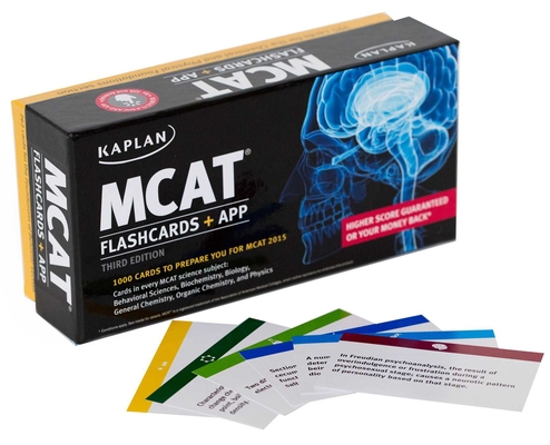 Kaplan MCAT Flashcards + App (Kaplan Test Prep) Cover Image