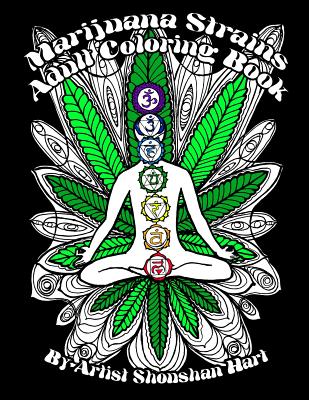 Marijuana Strains: Adult Coloring Book Cover Image